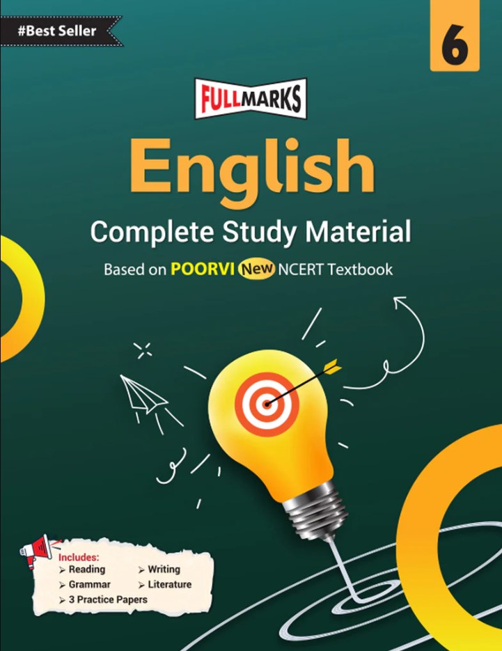Full Marks English Complete Study Material Class 6 | Based on New NCERT Textbook POORVI and CBSE Syllabus